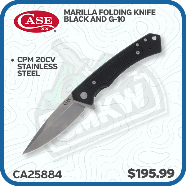 Case Marilla Folding Knife Black and G-10