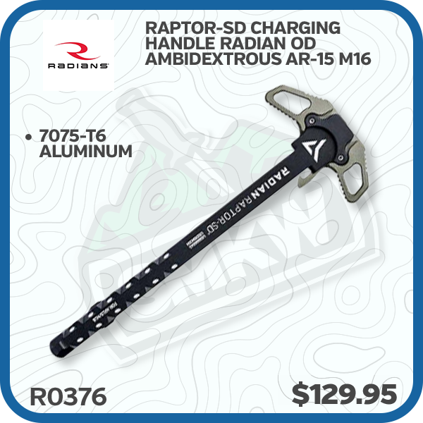 Radian Weapons Raptor-SD Charging Handle Radian OD Ambidextrous AR-15 M16