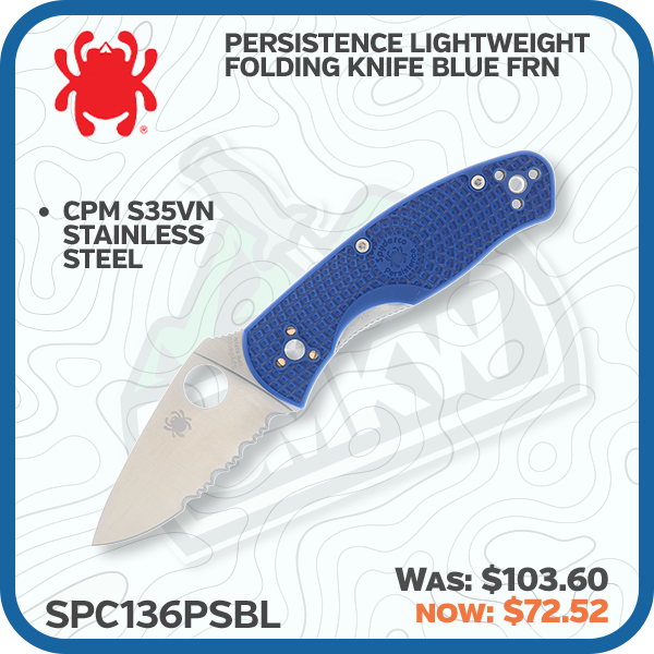 Spyderco Persistence Lightweight Folding Knife Blue FRN