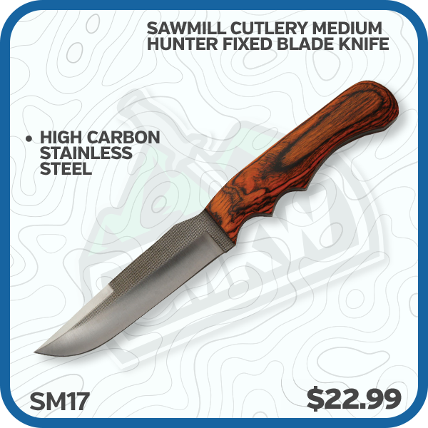 Sawmill Cutlery Medium Hunter Fixed Blade Knife