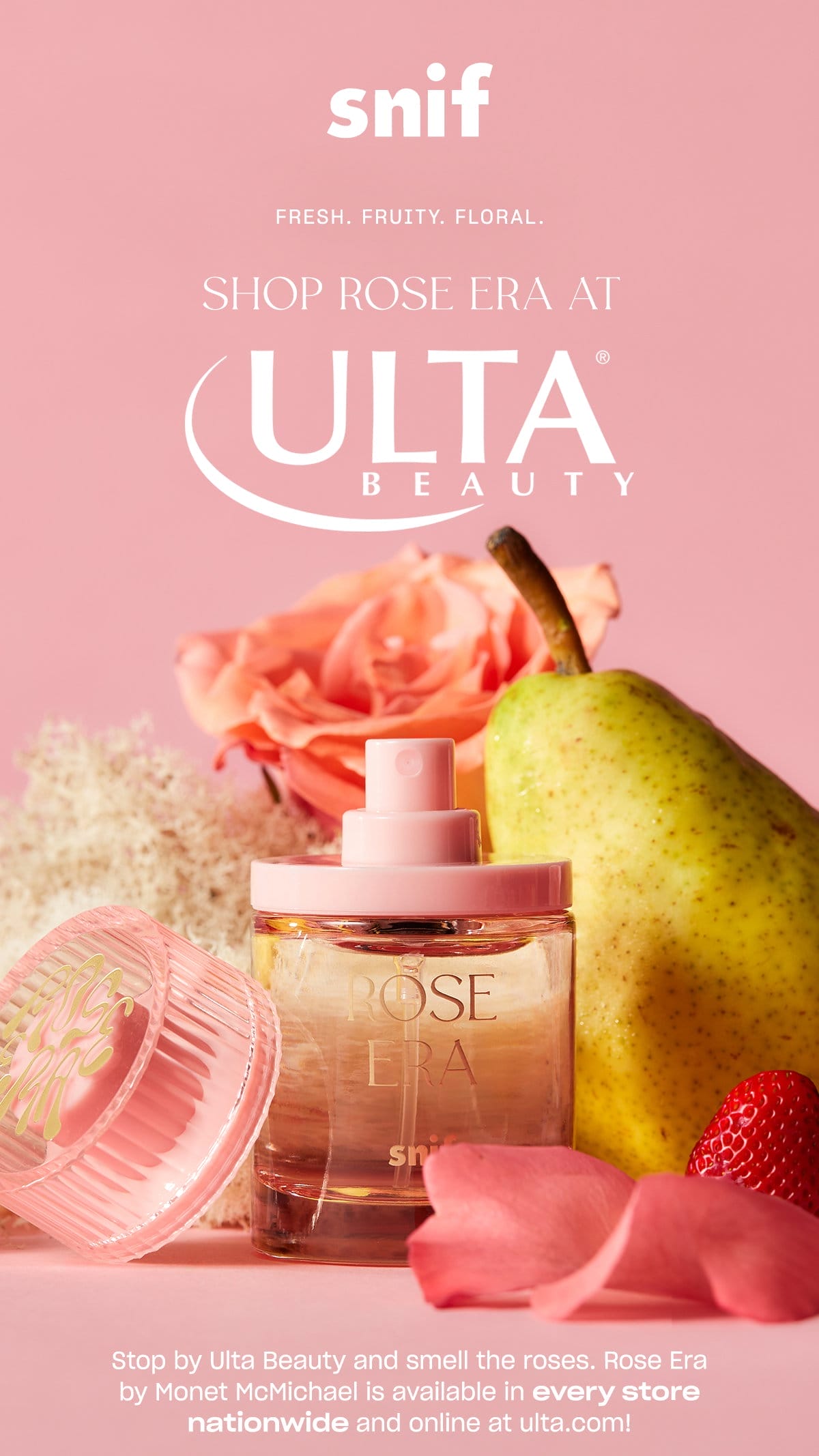 Stop by Ulta Beauty and smell the roses. Rose Era by Monet McMichael is available in every store nationwide and online at ulta.com!