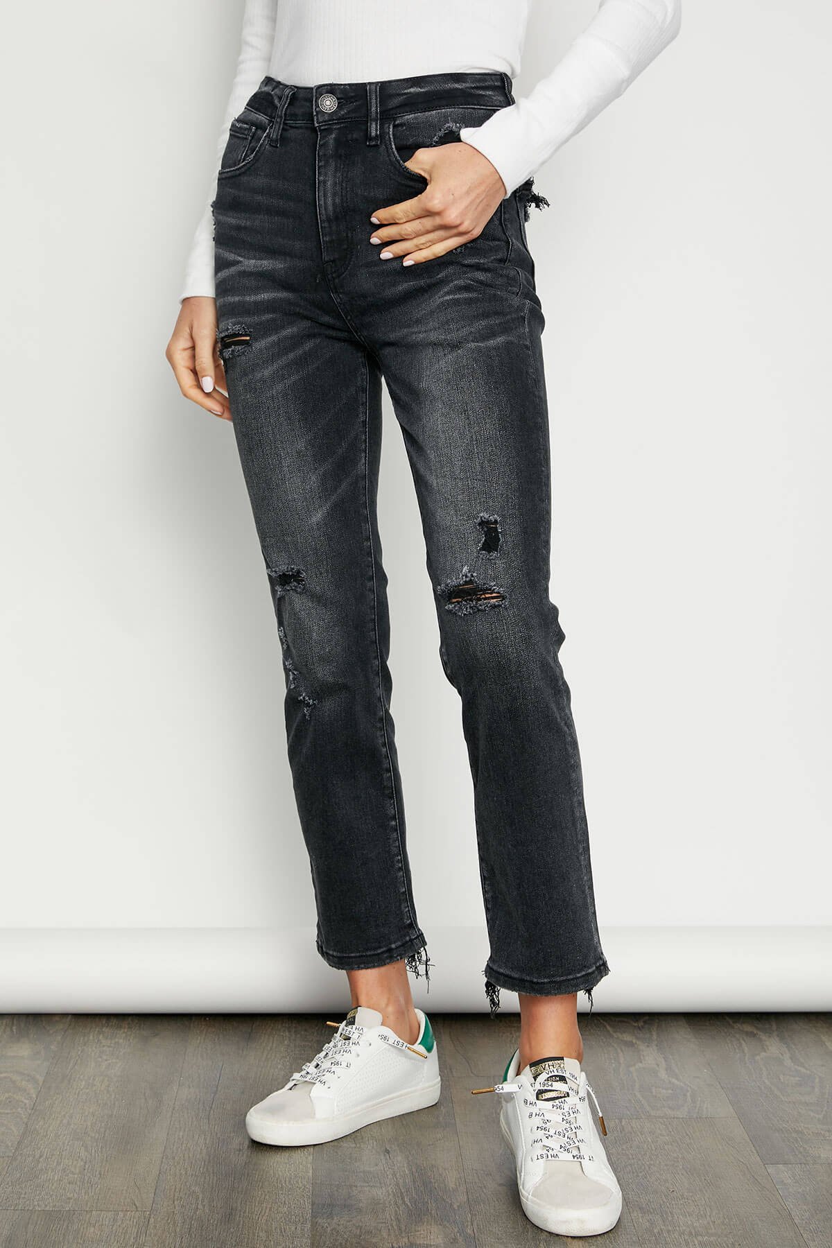 Image of Risen OG Black Straight Leg Jeans