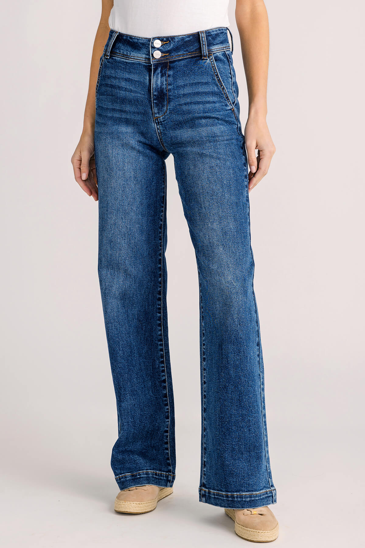 Image of Risen Cameron High Rise Wide Leg Jeans