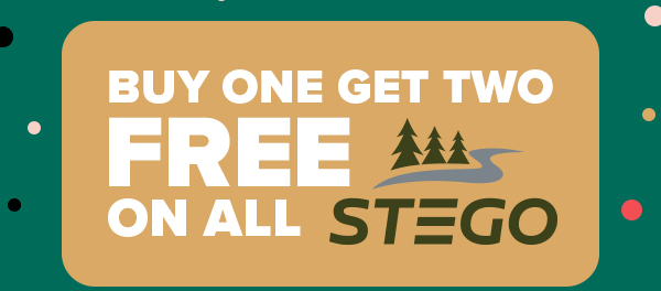 Buy one get two free on all Stego