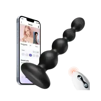 SAURON APP Control Vibrating and Rotating Anal Male Toy Vibrator