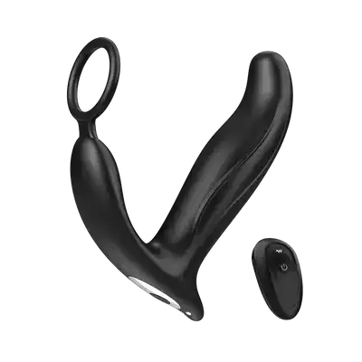 SBD 5 in 1 Thrusting &amp; Vibrating Anal Vibrator Butt Plug with Cock Ring