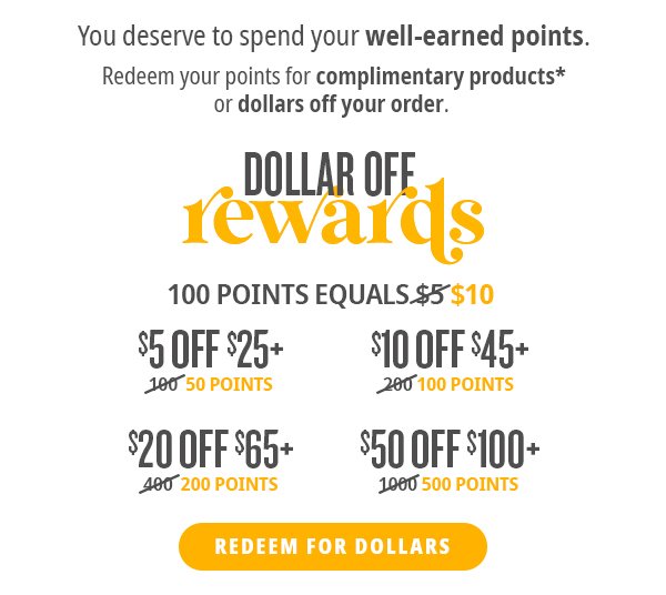 Redeem for Dollars