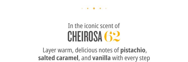 In the iconic scent of Cheirosa 62