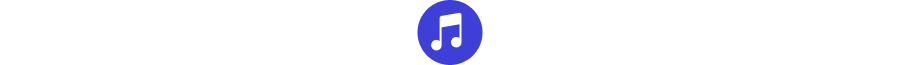 Image of a blue music note