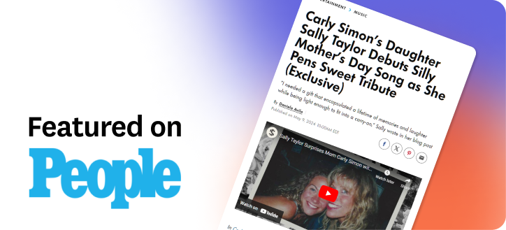 Featured on ''People'': Carly Simon's Daughter Sally Taylor Debuts Silly Mother's Day Song as She Pens Sweet Tribute (Exclusive)