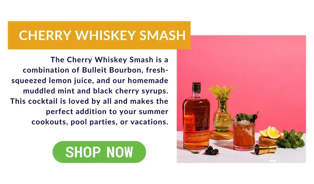 Cherry Whiskey Smash