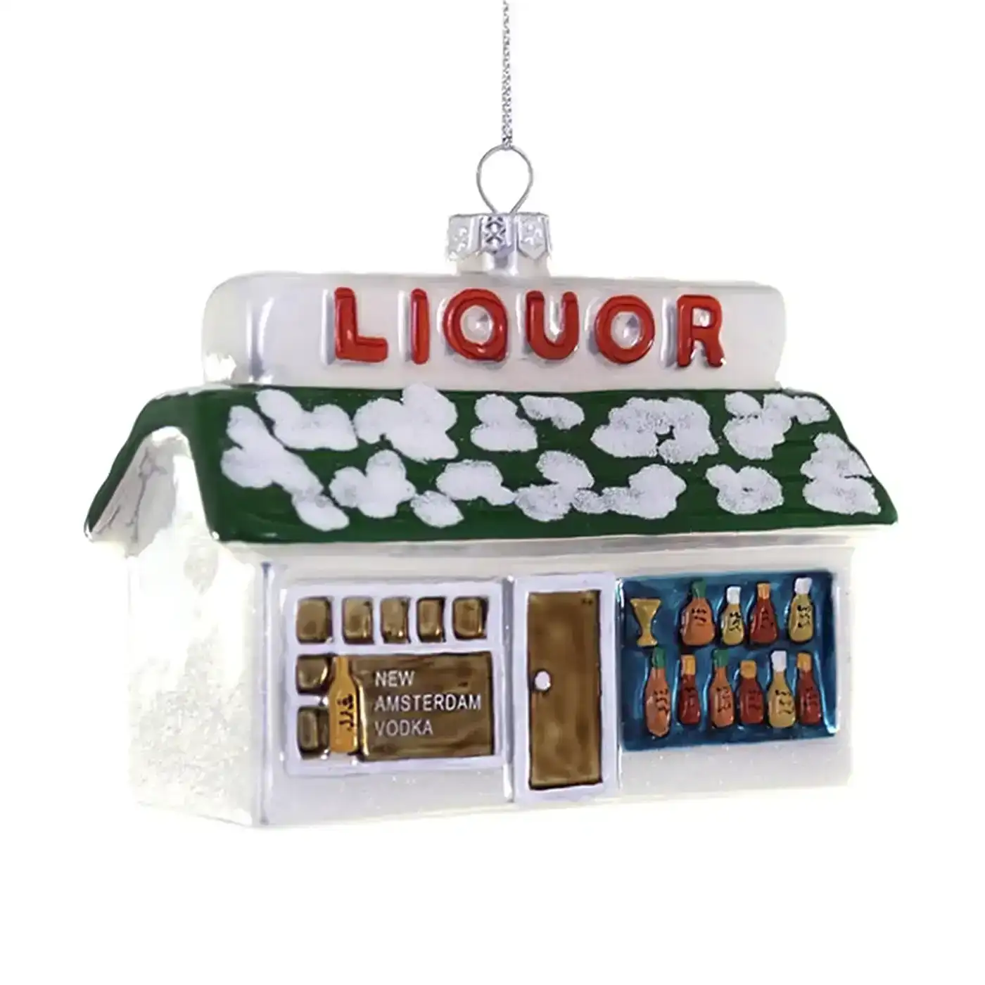 LIQUOR STORE GLASS ORNAMENT