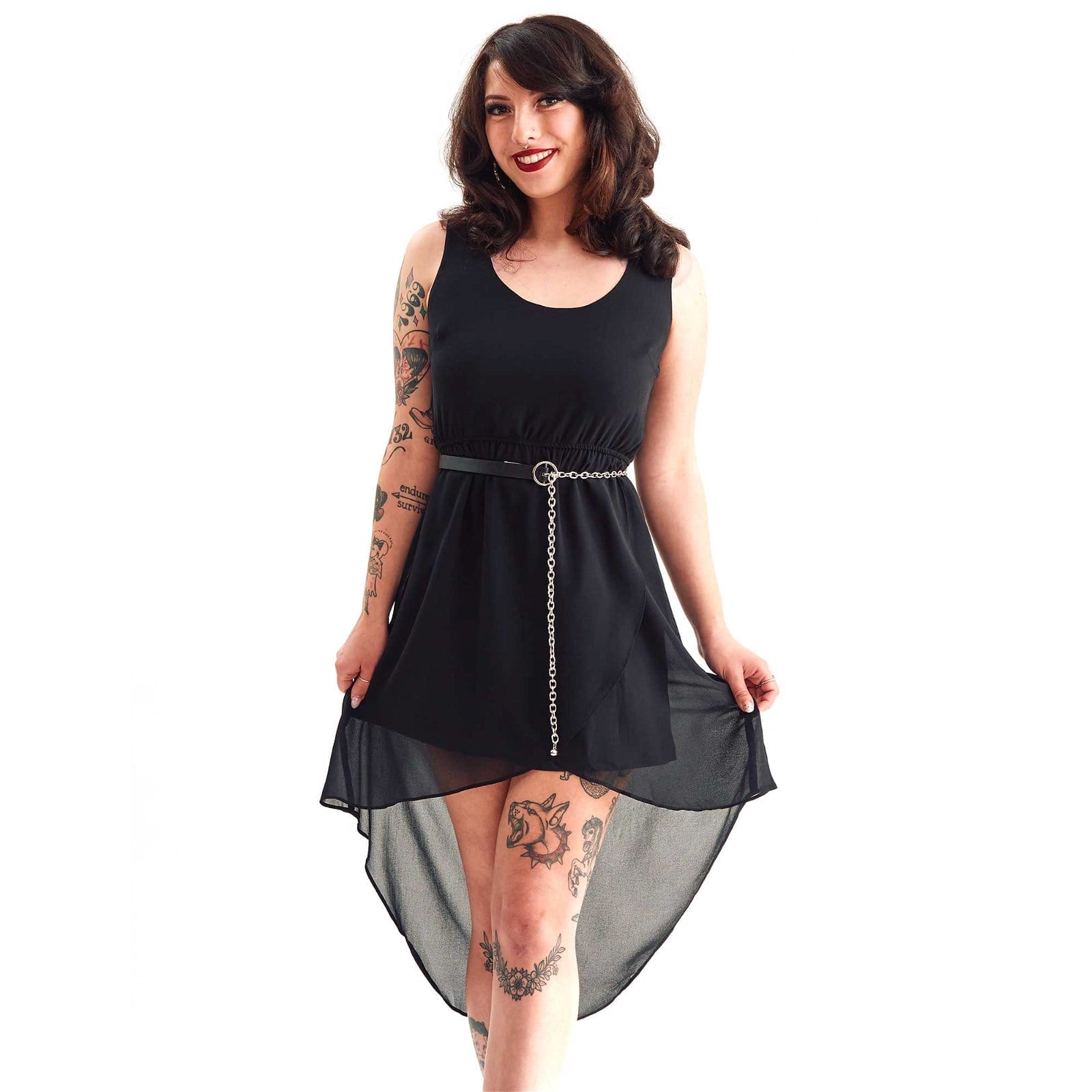 SOURPUSS RENEE DRESS BLACK