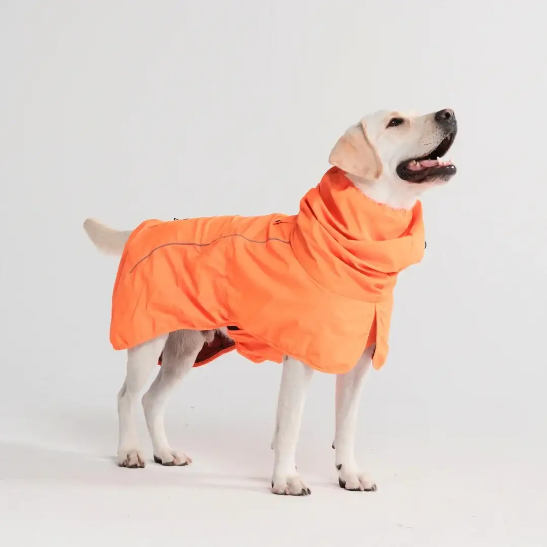 Image of Breatheshield™ Dog Raincoat - Neon Orange