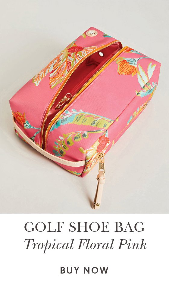 Golf Shoe Bag LW Queenie Tropical Floral Pink
