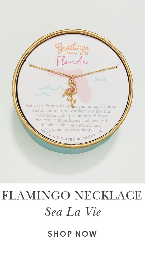 Sea La Vie Necklace Florida Flamingo