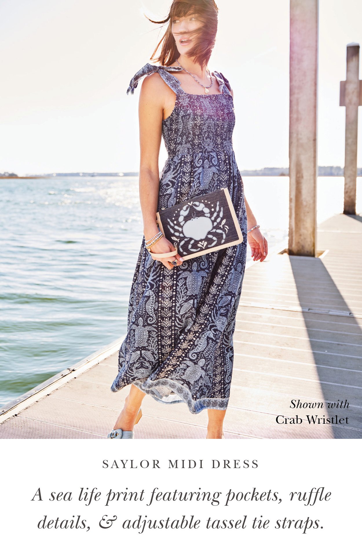 Saylor Midi Dress Hamilton Sea Life