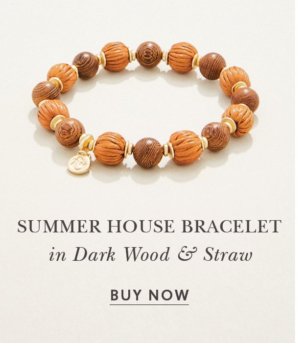 Summer House Stretch Bracelet 10mm Brown
