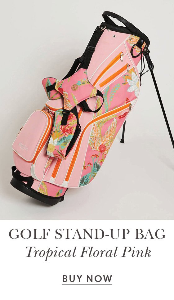Golf Stand-Up Bag Queenie Tropical Floral Pink