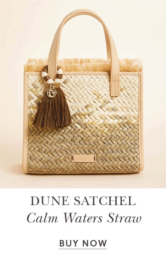 Straw Dune Satchel Calm Waters