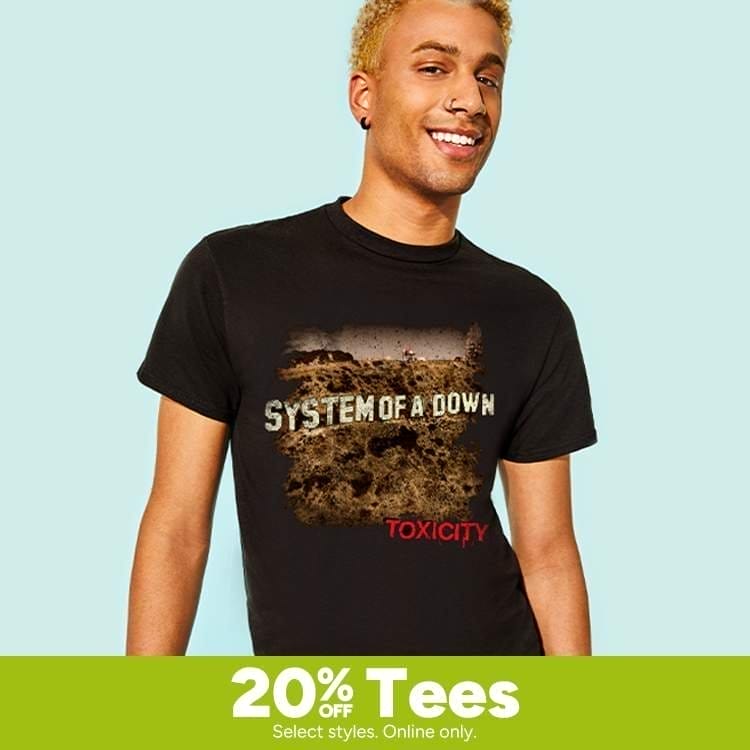 20% OFF Shop Tees