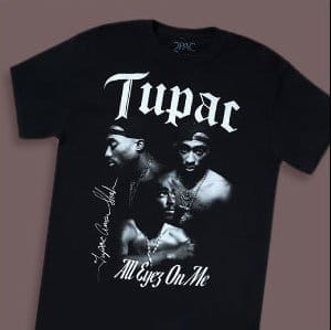 Tupac All Eyez on Me Jumbo T Shirt