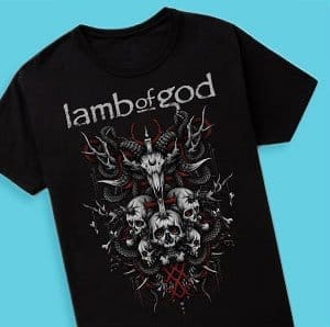 Lamb of God Skull T Shirt