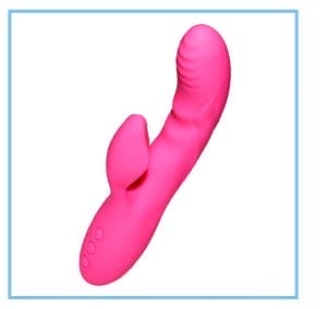 Kiah 20-Function Rechargeable Waterproof Rabbit Vibrator - 8.3 Inch