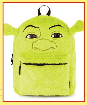 Flip Pak Fuzzy Shrek Reversible Backpack