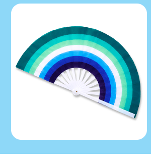 Gay Men's Pride Flag Fan