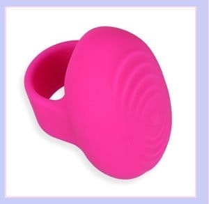 10-Function Rechargeable Finger Vibrator in a Bag - 2 Inch