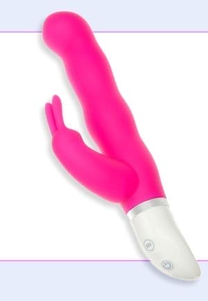 Hot Pink Waterproof Rabbit Vibrator 7 Inch - Hott Love