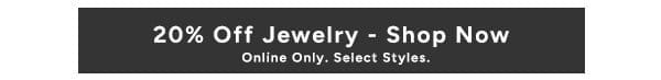 20% Off Jewelry