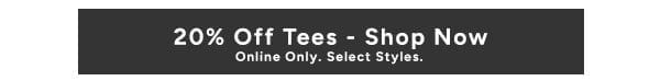 20% Off Tees