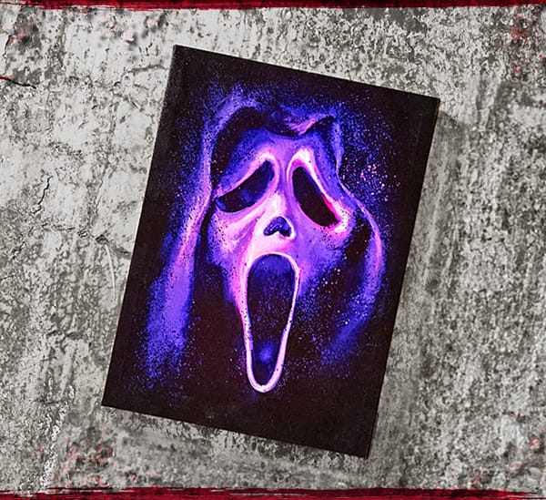 Ghost Face Mask Canvas