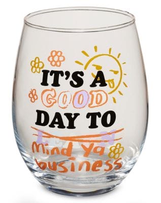 Mind Ya Business Stemless Glass - 20 oz.