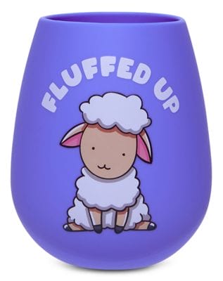 Fluffed Up Silicone Wine Glass