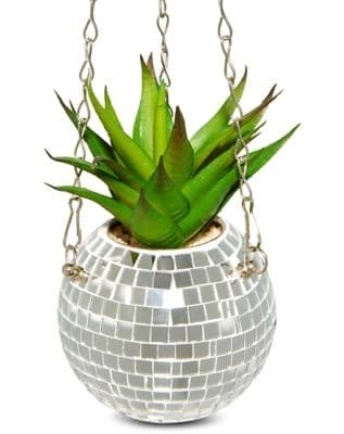 Disco Ball Hanging Planter