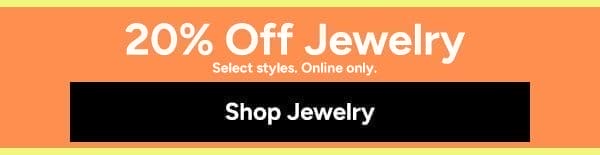 20% Off Jewelry