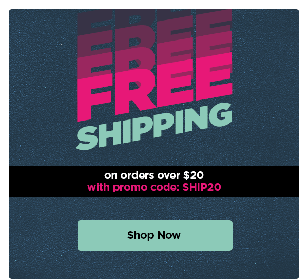 FREE SHIPPING on orders over \\$20