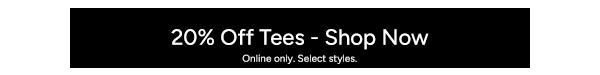 20% Off Tees