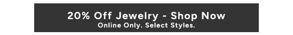 20% Off Jewelry