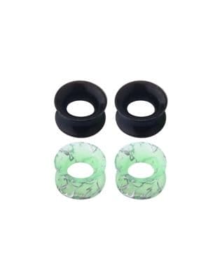 Green and Black Splatter Tunnels 4 Pack - 00 Gauge