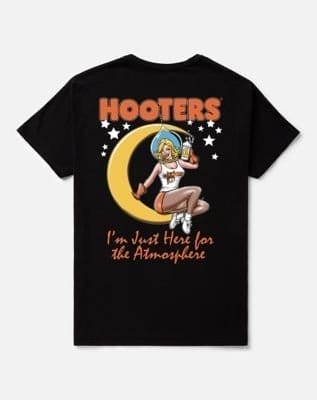 Hooters Moon Here for the Atmosphere T Shirt