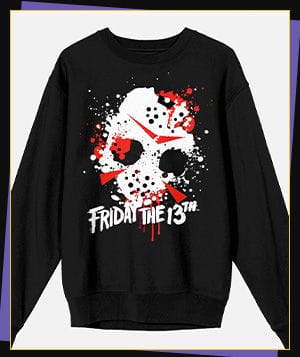 Jason Voorhees Mask Crewneck Sweatshirt - Friday the 13th