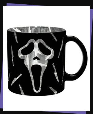 Ghost Face Knife Glass Mug - 20 oz.