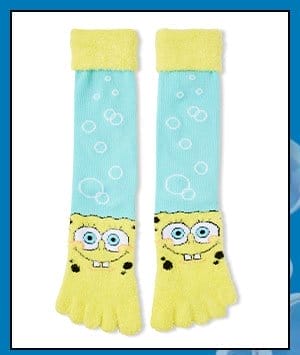 SpongeBob SquarePants Bubble Toe Socks