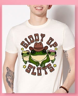 Giddy Up Frog T Shirt