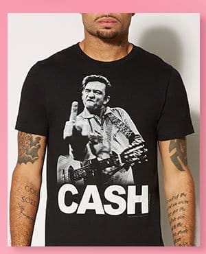 Finger Johnny Cash T Shirt