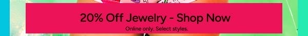 20% Off Jewelry